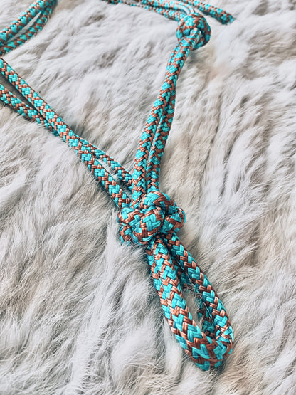 4 Knot Rope Halter - "KINGFISHER"